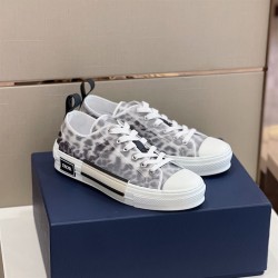 Dior Low Top Trainers Leopard Print Transparent Overlay