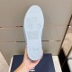 Light Blue Dior B23 Rubber Sole Design in light blue and white Bottom view showing tread pattern and brand motif on light blue rubber sole of Dior B23 trainer in light blue and white