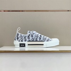 Dior Low-Top Oblique Motif Fabric Trainers