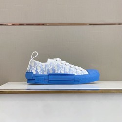 Dior Low Top Oblique Pattern Blue Trainers