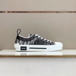 Dior Low Top Black Monogram Canvas Trainers