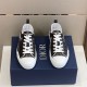 Dior B23 Low Top Black Monogram Canvas Trainers Top Down View in black and white Top-down view of Dior B23 Low Top Black Monogram Canvas Trainers pair on box in black and white