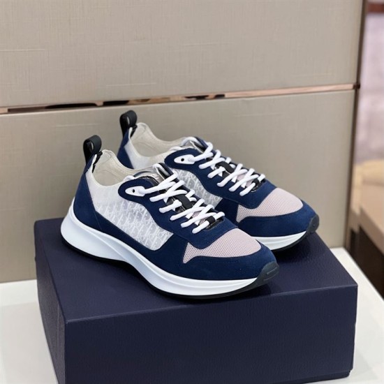 Replica Dior 9265 DDO063 Buddha Luxury Replica Dior Trainers B25 Runner Navy Oblique Suede – Do063 Uk - 9265 - Buddha Luxury