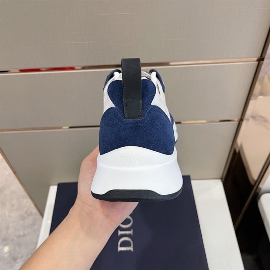 Replica Dior 9265 DDO063 Buddha Luxury Replica Dior Trainers B25 Runner Navy Oblique Suede – Do063 Uk - 9265 - Buddha Luxury