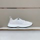 Dior B25 Runner Monogram Low Top White Trainers Side Angle Lateral side view of Dior B25 Runner Monogram Low Top White Trainers on display surface