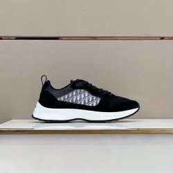 Dior Runner Trainers In Black Suede And Canvas Dior Runner Trainers In Black Suede And Canvas