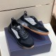 Dior B25 Runner Trainers Boxed Pair View in black Pair of Dior B25 Runner Trainers in black sitting on a designer shoebox