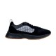 Dior B25 Runner Trainer Isolated Side Profile in black Isolated side view of Dior B25 Runner Trainer in black suede with gum sole