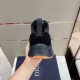 Dior B25 Runner Trainers Heel Detail View in black Rear view of Dior B25 Runner Trainers showing black suede heel counter and pull tab