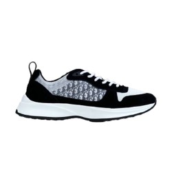 Dior Runner Oblique Canvas Low Top Trainers Monogram