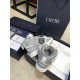 Dior B27 High-Top Grey Leather Trainers Heel Detail Dior B27 High-Top Grey Leather Trainers heel counter view in box