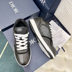 Dior Low-Top Trainers Black Leather Canvas