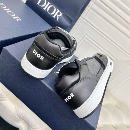 Replica Dior Trainers B27 Low-Top  Black Smooth Calfskin And Cd Diamond Canvas – Do141 Uk - 8266 - Buddha Luxury