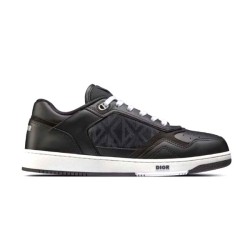 Dior Low-Top Trainers Black Leather Canvas