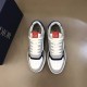 Dior B27 Low Top Grey White Canvas Trainers Top View Top-down pair view of Dior B27 Low Top Grey White Canvas Trainers