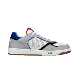 Dior Low Top Grey White Canvas Trainers