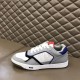 Dior B27 Low Top Grey White Canvas Trainer Profile Single Dior B27 Low Top Grey White Canvas Trainer side profile