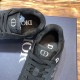 Interior lining and tongue detail of Dior B27 Low-Top Trainers In Black Leather