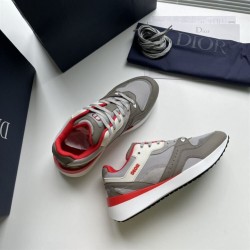 Dior Grey And Red Low Top Trainers Dior Grey And Red Low Top Trainers