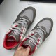 Dior B29 Grey And Red Low Top Trainers Top Angle Dior B29 Grey And Red Low Top Trainers pair top-down angle view