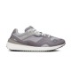 Full lateral side profile view of the grey Dior B29 trainer isolated on white background