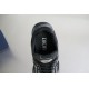 Direct overhead close-up view of the interior printed Dior insole and collar in black