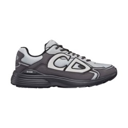 Dior Grey And Black Low Top Mesh Trainers