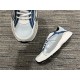Dior B30 Light Blue Mesh Toe Box Close-Up Dior B30 light blue mesh trainer toe box close-up view