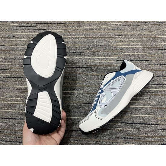 Dior B30 Light Blue Trainer Treaded Sole Detail Dior B30 trainer treaded rubber outsole structure detail in light blue