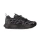 Dior B31 Runner Black Mesh Trainer Side View Side profile view of Dior B31 Runner Low Top Black Mesh Trainer showing the geometric cage overlay.