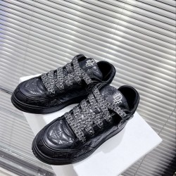 Dior Black Quilted Leather Low Top Trainers