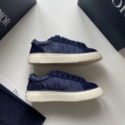 Dior Tears Navy Blue Canvas Low Top Trainers Dior Tears Navy Blue Canvas Low Top Trainers