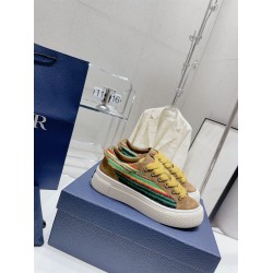 Dior Striped Suede Low Top Trainers Brown Dior Striped Suede Low Top Trainers Brown