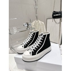 Dior Walk'n' Black Canvas High-Top Platform Trainers Dior Walk'n' Black Canvas High-Top Platform Trainers