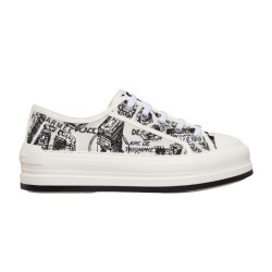 Dior Walk'n' Platform Low-Top Printed Canvas Trainers