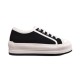 Dior Walk'n'dior Platform Trainer Side View in black Dior Walk'n'dior low-top platform trainer in black canvas side profile