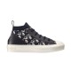 Dior Walk'n'Dior high top trainers in dark blue oblique motif isolated side profile