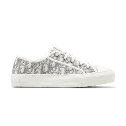 Dior Walk'n' Grey Oblique Canvas Low Top Trainers