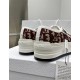 Heel View of Dior Walk'n'dior Burgundy Trainers Rear view showing embossed rubber heels of Dior burgundy Oblique trainers