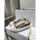 Pair of Dior Walk'n'dior Burgundy Canvas Trainers Pair of Dior burgundy monogram low top trainers on white shoe box