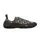 Dior Diorizon Low Top Oblique Jacquard Trainers Studio View in beige and black Studio lateral profile of beige and black Dior Diorizon Low Top Oblique Jacquard Trainers