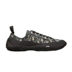 Dior Diorizon Low Top Oblique Jacquard Trainers Beige Black