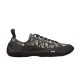 Dior Diorizon Low Top Oblique Jacquard Trainers Side View in beige and black Side profile view of Dior Diorizon Low Top Oblique Jacquard Trainers in beige and black