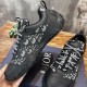 Dior Diorizon Low Top Oblique Jacquard Trainers Top Angle in beige and black Angled top-down view of Dior Diorizon Low Top Oblique Jacquard Trainers in beige and black