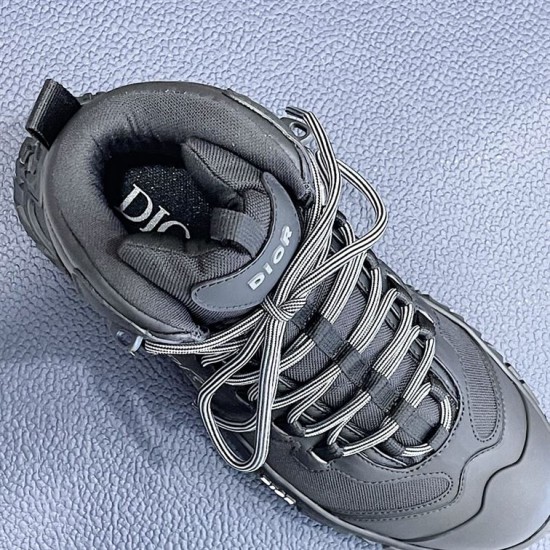 Dior Diorizon Hiking Boot Black Lacing Detail Dior Diorizon Hiking Boot Black Technical Mesh Rubber interior collar and lacing detail