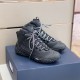 Dior Diorizon Hiking Boot Black Pair View Dior Diorizon Hiking Boot Black Technical Mesh Rubber pair angled on shoebox