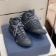 Dior Diorizon Hiking Boot Black Top Angled View Dior Diorizon Hiking Boot Black Technical Mesh Rubber top front angled pair view