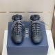 Dior Diorizon Hiking Boot Black Front View Dior Diorizon Hiking Boot Black Technical Mesh Rubber front view on shoebox