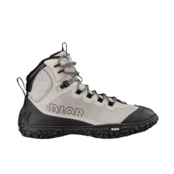 Dior Diorizon Technical Mesh Grey And Black Hiking Boots