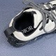 Diorizon Technical Mesh Trainer Interior Detail in grey and black Detailed interior collar and heel pull tab of grey trainer in grey and black